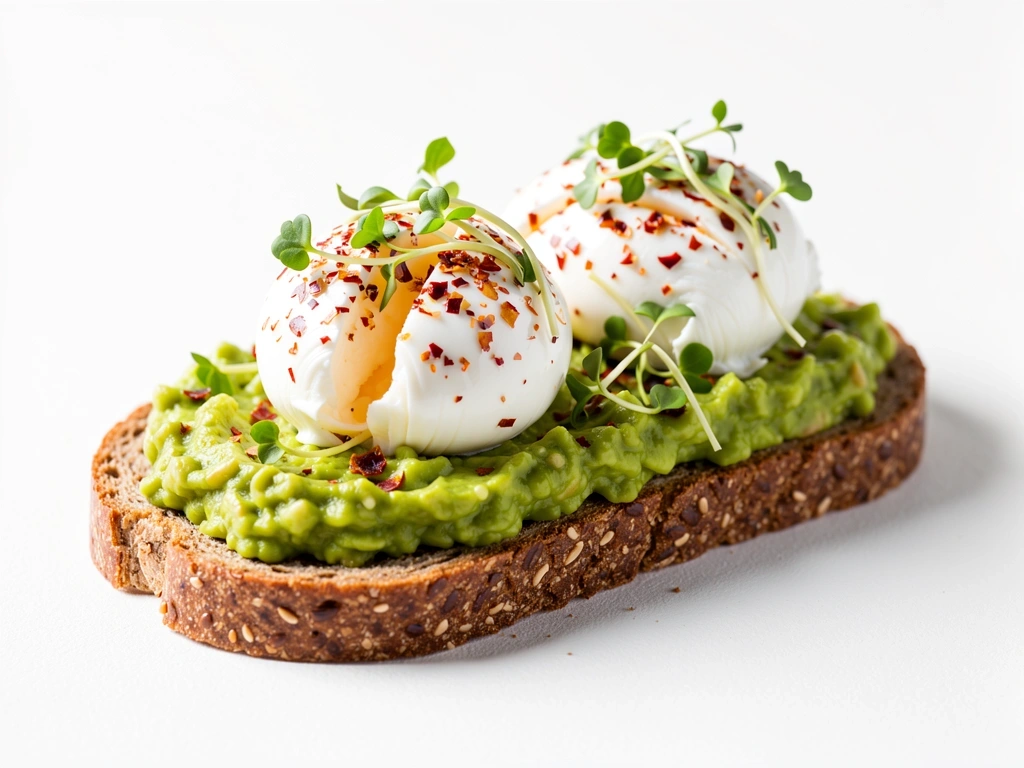 Avocado and poached egg toast